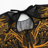 S - XXL 3PCS New Printed Long Sleeve With Pants Sarong Women Swimwear One Piece Swimsuit Female Bather Bathing Suit Swim K7180
