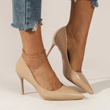 2025 Plus Size Super High Heels Pumps Women Sexy Pointed Toe Stiletto Heel Shoes Woman Patent Leather Shallow Mouth Office Pumps