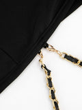 FDYOUI Women 2026 Summer Sleeveless Hollow Out Slim Mini Dress Sexy Package Hip Short Party Night Club Dresses Black Streetwear