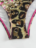 2026 Drawstring V Neck High Waist Bikini Women Printed Swimwear Female Swimsuit Bathers Bathing Swimming Suit Beachwear Summer
