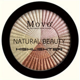 2pcs 5 Colors Highlighter Powder Palette With Pearly Shimmering, Shimmer Glitter Highlight Contouring Palette,