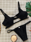 Hollow Out Mini Micro Thong Bikini Women Swimwear Female Swimsuit Two-pieces Bikini Set Brazilian Bather Bathing Suit Swim Lady