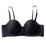 Push-Up Bras Women 1/2 Cup Underwear Sexy Lingerie Solid Color Wireless Fixed Cup Demi Bra Comfort Breathable Brassiere S-XL
