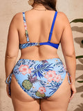 2026 Large Plus Big Size Swimsuit Women Floral Push Up Bikinis High Waist Strappy Swimwear Female Bathing Swimming Swim Suit 5XL