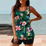 2026 Pinted Floral Tankini Two Pieces Swimsuit Women Vintage Swimwear Female Bathers Bathing Swimming Swim Suit Beachwear