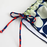 4 Pieces Random Dot Print Tie Side Halter Bikinis Swimsuit & Beach Skirt Sexy Swimwear Women 2026 Bathing Swimming Suit Female