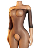 Crotchless Teddy Bodysuits Ultra Sexy Lingerie Women Transparent Fishnet Underwear Erotic Apparel Bodystockings Babydoll Dress