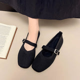 Women Flats Summer Trend Knitted Mary Jane Shoes for Woman Breathable Footwear Lightweight Casual Flat Shoes Zapatos De Mujer