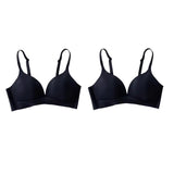 2Pcs/Set Underwear 3/4 Cup Push Up Bra Female S-XXL Seamless Bras For Women Non-wire Bra Sexy Lingerie