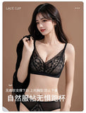 Japanese Sexy Spitze Büstenhalter ohne Bügel, Push Up für kleine Brust, Seitlich glättend, Anti-Sagging, Neu Bestseller MOYISU B