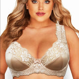 Plus Size E F G H I Cup Womens Bra Lace Brassiere Support Underwire Mesh Thin Large Adjusted-straps BH