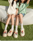 Women Fashion Clogs DIY Cartoon Charms Platform Shoes Woman Home Street Slippers Soft EVA Girls Daily Walking Beach Sandals