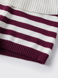 Women Spring Summer Striped Knit Shorts Slim Fold Over Low Rise Mini Shorts for Daily Office Party Club