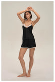 Summer home suspender shorts set casual and comfortable home wear lace women's pajamas