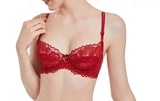 French Anime Style Lingerie Set Ultra Thin White Lace Bra Small Breasts Push Up Traceless Bralette Pure Desire Gathering Sexy BB