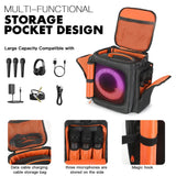 For JBL Partybox Encore Essential 2 Padded Speaker Protective Cover Shockproof Double-Sided Speaker Storage Bag Encore Essential