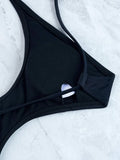 DEKA Vintage Plus Size Solid Sexy Bikini Set Women One Piece Swimwear Tummy Control Swimsuit Bathing Suit Beachwear