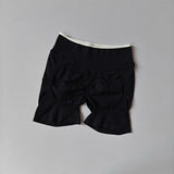 Women's High-Waisted Seamless Yoga Sports Shorts Hip-Lifting Knitted Peach Pants Summer Training Fitness Wear