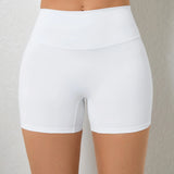 Yoga Shorts Gym Sports Shorts Women High Waist Workout Fitness Short Leggings Running Cycling Tight Soft Sportswear