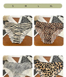 1pcs Seamless Panties Ladies Leopard Print Sexy Underwear Zebra Stripe Briefs Ice Silk Panty Invisible No Trace Solid Underpants