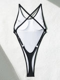 Extreme Mini Micro G String Cross Backless Thong Monikini Women Swimwear One Piece Swimsuit Female High Cut Bathing Suit Swim