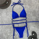2026 New Wrap Arround Mini Bikini Female Swimwear Women Swimsuit Two-pieces Bikini Set Brazilian Bather Bathing Suit Swim V1229H