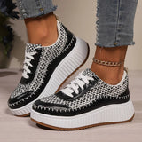 Punk Mixed Color Platform Sneakers for Women 2025 Fashion Thick Bottom Vulcanized Shoes Woman Cozy Non Slip Walking Shoes 43