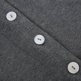 Women's Summer Casual Slim Fit Basic Tops Short Sleeve Round Neck Solid Color Button Up T-shirts