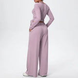 3 Pcs Women's Seamless Yoga Set Sports Fitness Gym Slim-Fit Long Sleeve & Tank Top Suits Workout Running Training Sets