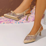 Top Quality Luxury Womens Sandal Casual Lace Flat Fashion Embroidered Muller Shoes Designer Silk Leather Soled High Heel