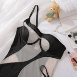 2025 Summer New Sexy Bag Hip Tank Mini Dress Fashion Slant Shoulder Pure Desire Mesh Temptation Dress Elegant 2025 New Tops VEP8