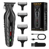 hiena Hair Clipper Professional Hair Cutting Machine Adjustable Hair Trimmer Electric 9000 RPM Barber LED Clipper for Men