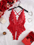 Women's Lace Bodysuit Comfortable Soft Stretch Fashion Casual One Piece Underwear Sleepwear