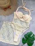 Buckle Off Shoulder Bikini With Skirt Women Swimsuit 2025 Trend Biquini Swimwear Lady Holiday Bath Suit Female Beachwear Outfits