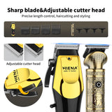 hiena Professional Barber Fade Clippers 0mm Zero Gapped Edgers Hair Trimmer Electric Men Bald Head Finish Hair Cutting Machine