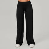 Women Straight Yoga Leg Bottoms Soft Stretchy Fabric Women's Yoga Pants GYM Sweat-Wicking Properties Running Sport Trousers