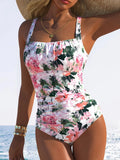 Sexy Black Striped Swimwear Women 2026 Pleate Push Up Tummy Control One Piece Swimsuit Large Size Beach Bathing Suit Monokini