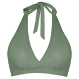 Bikini Bra Top Push Up Swim Crop Top Sexy V Neck Tie Back Swimwear Solid Beachwear One Piece Swimsuit Underwear Bathing Suit