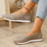White Hollow Out Platform Sneakers Women 2025 Plus Size 36-43 Breathable Sports Shoes Woman Comfort Non Slip Walking Flats Mujer