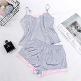 2026 Lace Pijama Dot Print Women's Pajama Sets V-Neck Stretch Satin Sexy Lingerie Sleepwear Pajamas Home Wear Nightwear Clothing