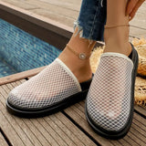 Flat Bottom Sandals Women's Summer New  Outdoor Beach Holiday Slippers Soft Sole round Head