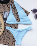 2026 Asymmetric One Shoulder Bikini Women Swimsuit Female Swimwear Two Pieces Bikini Set Hollow Out Bathing Suit Swim Beach Wear