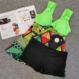 DEKA Two Piece Print Tankini Plus Size Swimwear Shorts Women Bikinis Floral Swimsuit Beach Bodysuit Swimming Boxer Suit
