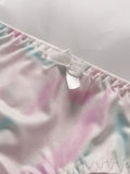 Toucheart Sexy Lingerie Suit for Women Bow Knot Patchwork Printing Underwear Sexy Bra Set Thin Cup Colorful Lingerie Suit New