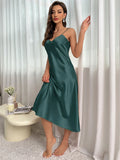 Women's Nightdress Spaghetti Strap V Neck Elegant Luxury Comfortable Breathable Loungewear Relaxing Daily Leisure Classic Style