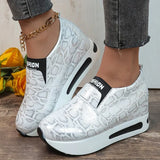Snake Print Pu Leather Sneakers Women Autumn Winter Low Top Platform Sports Shoes Woman Slip On Lightweight Casual Shoes Mujer