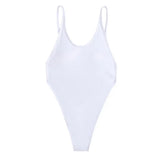 One-piece Bikini Women Sexy Monokini Sleeveless V-Neck Swimsuit Backless Design Figure-Enhancing Fit