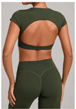 Sexy Hollow Out Backless Sports Shirts Women Shorts Sleeve High-strength Double-layer Stitching Without Chest Sports Tank Tops