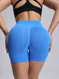 High Impact Summer Yoga Shorts Sportswear Woman Gym Seamless Workout High Waist Shorts w/Tummy Control Running Fitness Leggings