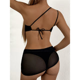 New Asymmetric One Shoulder With Skirt One Piece Swimsuit Women Swimwear Female Metal Ring Padded Bather Bathing Suit Swim K7082